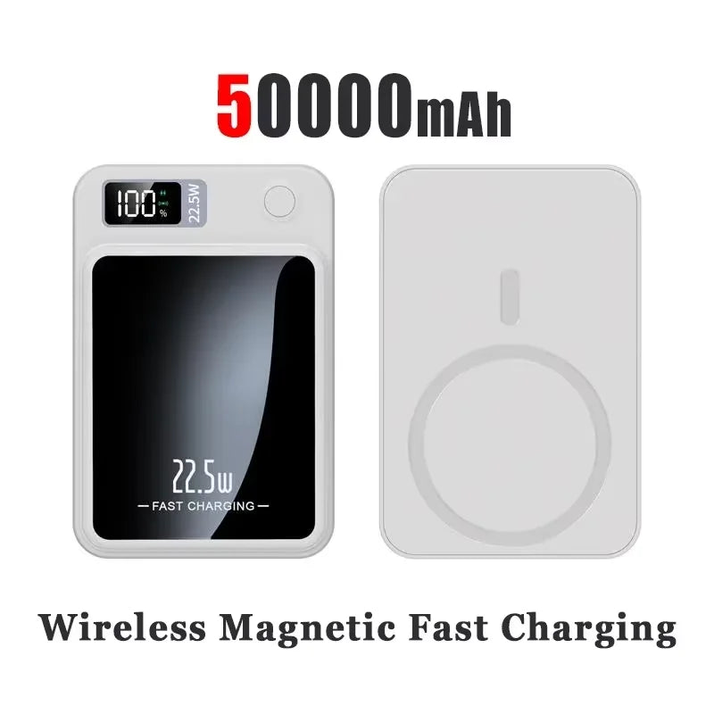 100000mAh Magsafe Charger Power Bank Slim and Portable High Capacity Qi Magnetic Wireless Fast Charging Power Bank for iPhone