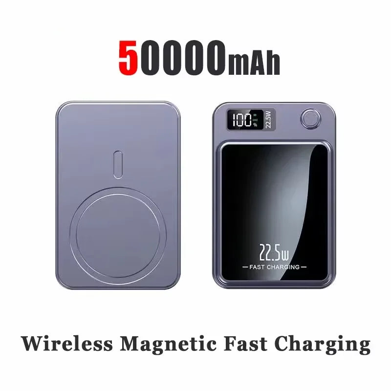 100000mAh Magsafe Charger Power Bank Slim and Portable High Capacity Qi Magnetic Wireless Fast Charging Power Bank for iPhone